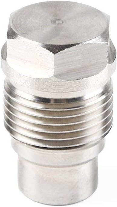 Stainless Steel Fuel Pressure Relief Valve for GM Duramax LLY/LBZ/LMM 6.6L 2004-2010 and Dodge Cummins 6.7L 2007-2012 Fuel Rail Plug