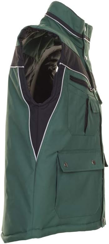 Planam 2585052 Size Large "Plaline" Winter Vest - Green/Black - Image 3