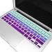 TOP CASE Faded Ombre Series Light Blue & Purple Silicone Keyboard Cover Skin Compatible with MacBook Air 11