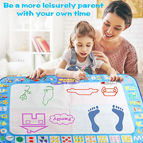 image for Gheeour Drawing Mat Painting Large Magic Water Mat Suitable For 2 3 4 