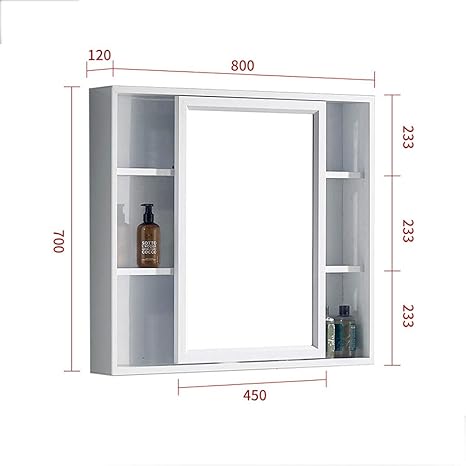 Amazon Com Zaizai Bathroom Mirror Cabinet 1 Door Large Mirrored Cabinet Wall Mounted Mirrors For Bathroom Bathroom Cabinet Bathroom Cabinet Wall Mounted Home Kitchen