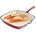 VonShef Cast Iron Dishes Set of 3 Casserole, Gratin and Griddle Set Oven to Table Cookware