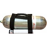 Acecare 6.8L/9L/12L PCP Air Tank Strap Adjustable Portable Handle Scuba Diving Carrier Carbon Fiber Cylinder Holder
