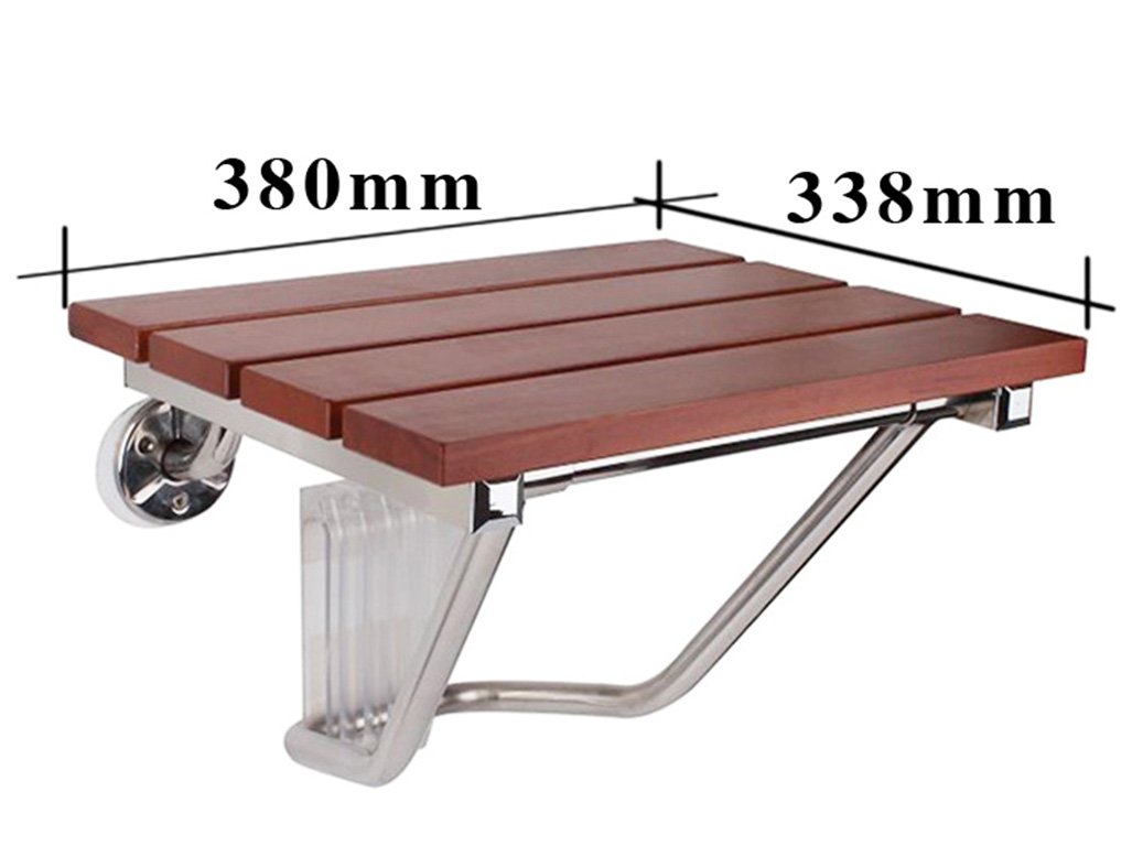 Shower Chair Solid Wood Shower Chair Shower Stool Wall Seat
