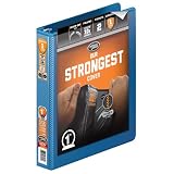 Wilson Jones Heavy Duty Round Ring View Binder with Extra Durable Hinge, 1 Inch, Customizable, PC Blue (W363-14-7462)