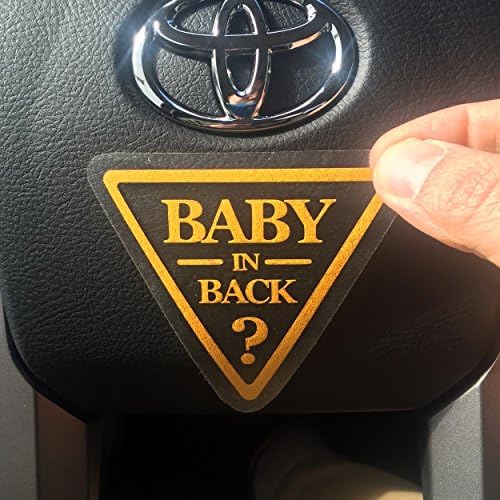 Baby in Back Sticker Decal Reminder to Driver
