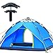 IFLYING 3 in 1 Design Double Layers 3-4 Person Quick Pop Up Sports Instant Beach Star Tent, Beach Sun shelter with Carry Bag, Blue
