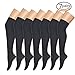 7 pack Compression Socks, Knee high compression socks for Women & Men - Best For Running, Athletic Sports, Crossfit, Flight Travel - Say Goodbye To Your Pain