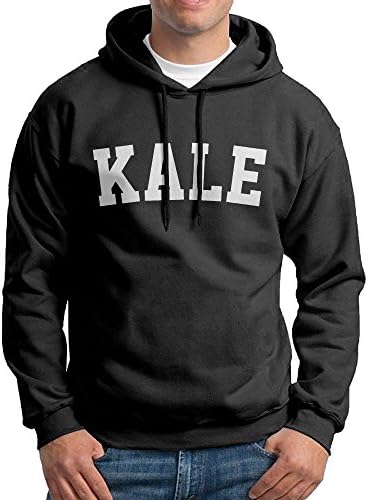 FDLB Mens Women's Kale Jogging Vintage Hoodie Sweatshirt M Black