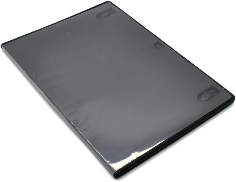 Maxtek 100 Pack Standard 14mm Black Signle Disc DVD Cases with Outer Clear Sleeve, Machine Pack Grade, 100% New Plastic Material!: Computers & Accessories