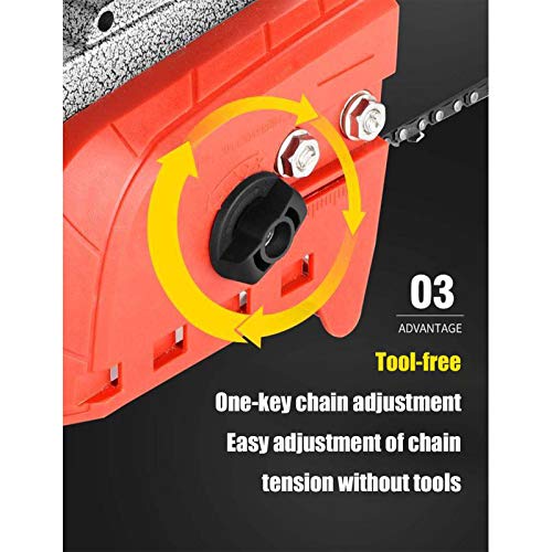 Aaaaa Elektrische Kettensäge Elektrische Säge wiederaufladbare Holzfällersäge kleine Lithiumbatterie – Bild 6