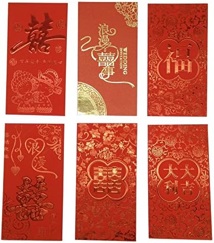 Chinese Red Envelopes - Money Envelopes - 6 Design - Pack of 30