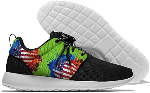Baseball America Flag Mens Fashion Walking Lightweight Slip-On Sneaker Shoes