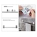 Songtec Adhesive Towel Bar 12inch Brushed, Stick On Bath Towel Rack Easy Install, NO Drilling on Walls, Premium SUS304 Stainless Steel - Brushed