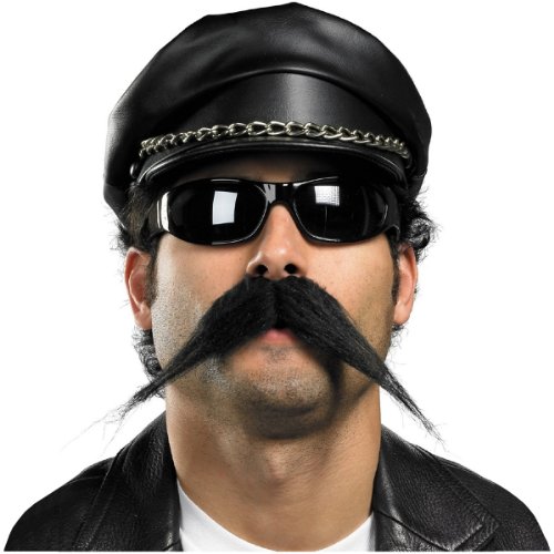 Biker Mustache Costume Accessory - Image 3