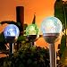 GIGALUMI Solar Lights Outdoor Christmas Yard Decoration, Cracked Glass Ball Dual LED Garden Lights, Landscape/Pathway Lights for Path, Patio, Yard-Color Changing and White-3 Pack primary