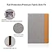 iPad Pro 10.5 case, Mutural Case Cover for Apple iPad Pro 10.5 Inch 2017, Canvas Synthetic Leather Plus PU Folio Case Stand with Auto Sleep/Wake Function(Grey/ Light Brown)
