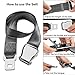Airplane Seat Belt Extender, 7-35 inch Adjustable Portable Grey Airline Belt Extender, Compatible with All Major Airlines Except Southwest