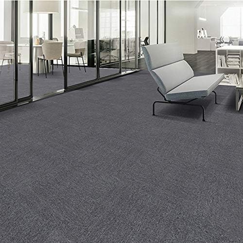 Carpet Tiles Commercial Carpet Tiles Carpet Floor Tiles Carpet Tile 20x20inch For Bedrooms Living Rooms Kids Rooms Office Decor With Anti Slip Asphalt Bottom Backing Dark Grey 32tiles Amazon Com