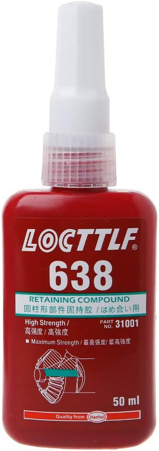 XANGLO 1 Pc 50ml 638 Thread Locker Adhesive Glue Retaining Compound for Bearing Flange Hose