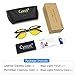 Cyxus Blue Light Glasses Men Retro Semi Rimless Clear Blue Light Glasses for Computer Eye Strain Gaming Glasses Anti Harmful Blue Light 8056Y01