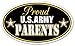 Proud Parents of US Army Vinyl Bumper Sticker Decal - Ideal For use on Car windows, Bumpers, Walls, Doors, Glass Windows or Any Other Clean Smooth Surfaces 3