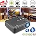 Wireless Projector WiFi Bluetooth 3600 Lumens (2018 Updated), Portable HD LED Projector 1080p Support, Digital Home Theater Cinema Projector Indoor Outdoor Movie Game with HDMI USB TV Audio AV Ports