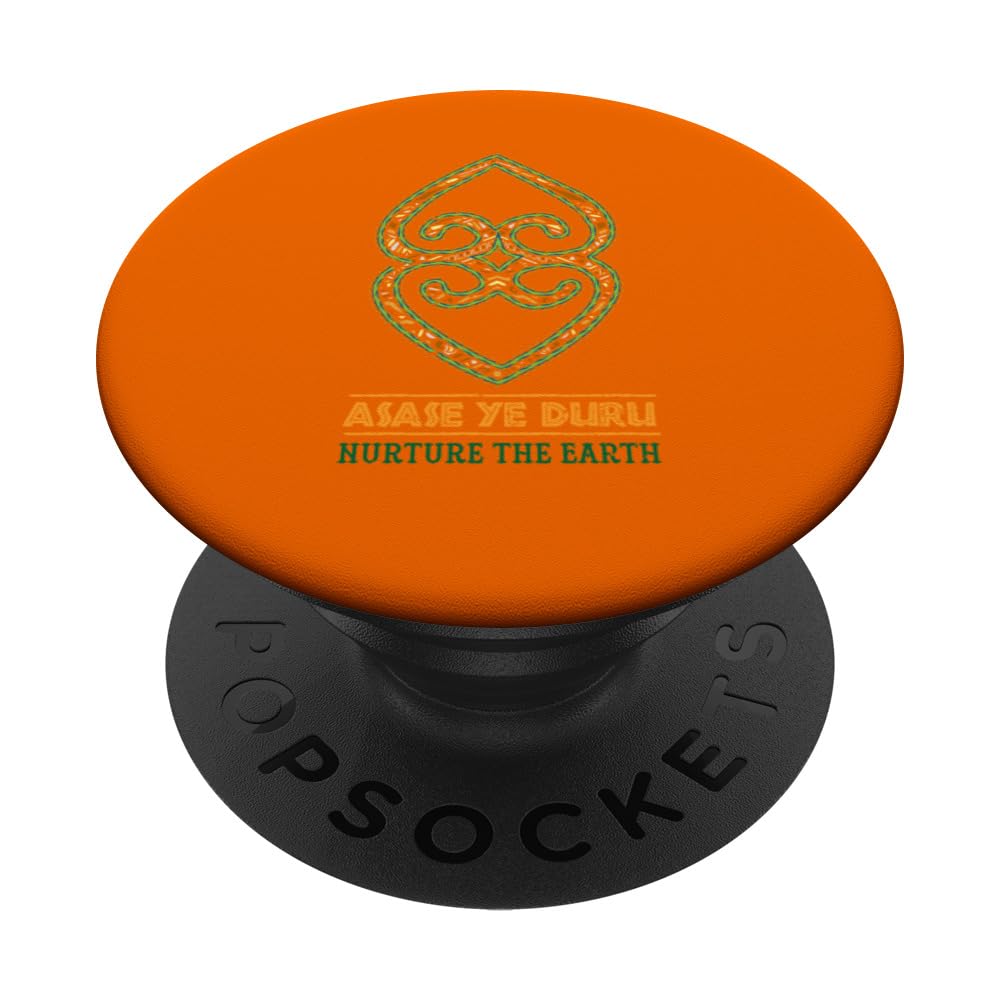 African Roots Adinkra Africa Tribal Symbol Asase Ye Duru PopSockets Swappable PopGrip