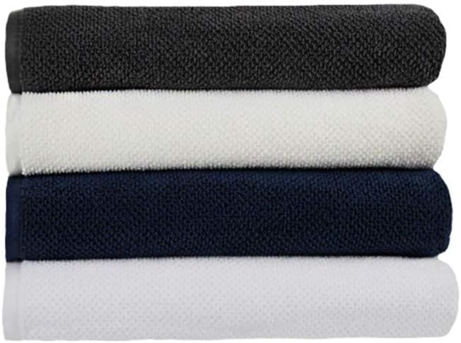 SEVENFOLD Luxury Bath Towel 6 Piece Set, 100% Cotton, 700 GSM Highly Absorbent, Ultra Soft, Quick-Dry (2 Bath Towels, 2 Hand Towels, 2 Wash Towels) Premium Spa & Hotel Quality (Ivory): Kitchen & Dining