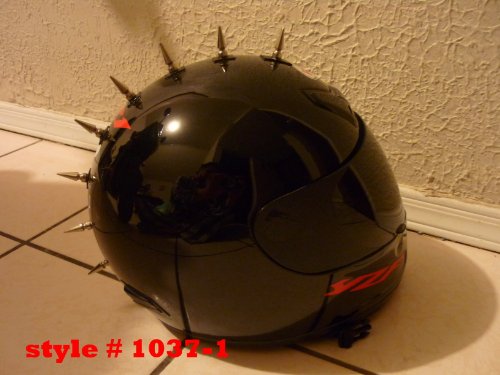 shubanditcompanyllc Motorcycle Helmets Streetbike H&d Harley Parts Helmet Mohawks Spike Strips Mohawk Helmet Not Included - Thumbnail 5