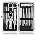 Manicure Pedicure Set,Laffino 16 in 1 Professional Grooming Kit Nail Tools with Leather Travel case