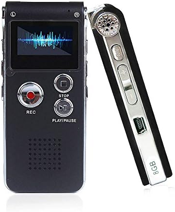 ROCSUN Voice Recorder /Digital Audio Voice Recorder / 8GB (Black-2)
