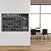 Huge Dry Erase Chalkboard Calendar for Wall by VersaChalk (24 x 36