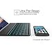 Keyboard Case for 2017 New iPad 9.7 inch/iPad Air, Dansrueus Ultra Slim iPad keyboard Case Cover with Bluetooth, 7 Colors LED Backlit (For iPad Model: A1822/A1823/A1474/A1475/A1476)