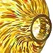 Gazing Ball 10 inch Colorful Glass Gazing Ball for Garden Decor, Yellow