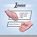 1st Choice 1EVL Clear Exam Vinyl Latex Free Disposable Gloves (Case of 1000), 3 Mil, Large