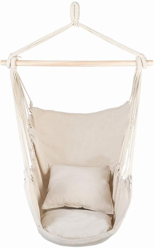 Amazon Com Wang Jess Hammock Chair Rope Swing Indoor And Outdoor