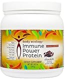 Body Ecology IMMUNE POWER PROTEIN Fermented Protein Shake, Chocolate, 19.2 Ounce Vegan, PLant Based, No Sugar Added, 15G Protein, Gluten-Free, 8 Medicinal Mushroom Blend