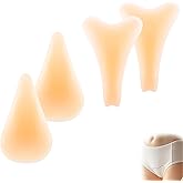 utvasro 4 Packs Camel Toe Concealer, Anti Camel Toe Cover Silicone Insert,Reusable Camel Cover for Leggings Swimsuits All, Reusable Invisible Self-Adhesive Silicone Pads for Women