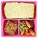 The Parent Diary All Silicone Lunch Box Meal Prep Container for Kids or Adults, Kid Friendly Easy to Open Lid (3 Compartment, Pink - 3 Compartments)