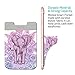ZUSLAB Phone Credit Card Holder Wallet Pouch Slim Flexible Removable Adhesive Sticker - Smart Pocket (Elephant 3)