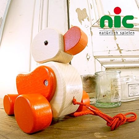 Amazon Nic ニック社 Walter ヴァルター プルトーイ あひる 手押し車 プルトイ おもちゃ