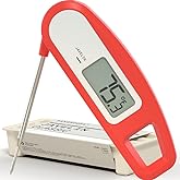 Lavatools Javelin® Ultra-Fast 3-Second Digital Instant Read Meat Thermometer for Grill and Cooking, 2.75" Probe, Compact Fold