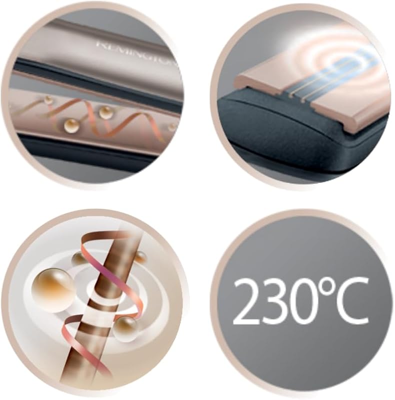 Glätteisen Profi [Hitzeschutzsensor um Haarschäden zu verringern] Keratin Protect (hochwertige Keratin-Keramikbeschichtung mit Mandelöl) Digitales Display, 160-230°C, Haarglätter S8593