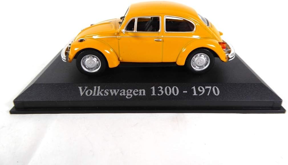 OPO 10 - Car 1/43 compatible with Volkswagen 1300 Beetle 1970 1/43 (RBA9), Yellow
