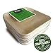Thynk Palm Leaf Plates - 8 Inch Square - All Natural 100% Biodegradable and Compostable - Disposable Dinnerware - Perfect Party Plates - 20 Count