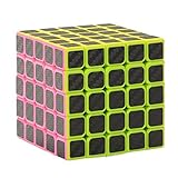 Twister.CK 5x5 Speed Cube Magic Cube Brain Teaser Puzzles with Carbon Fiber Sticker