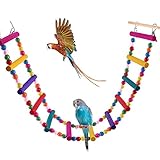 Bonaweite Bird Parrot Toys, Naturals Rope Colorful