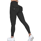 GYMTITAN Cargo Leggings with Pockets Scrunch Butt Lifting Buttery Soft Gym Workout Leggings