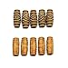 JETEHO 60 Pieces Wood Dreadlock Hair Beads Hair Braid Pins Rings Cuff Clips Tibetan Jewelry Wooden Loose Beads Decor DIY Accessory